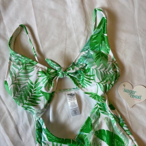 Sugar Coast by Lolli Swim One-Piece Swimsuit – Tropical Leaf Print – Size XS – - Picture 2 of 8
